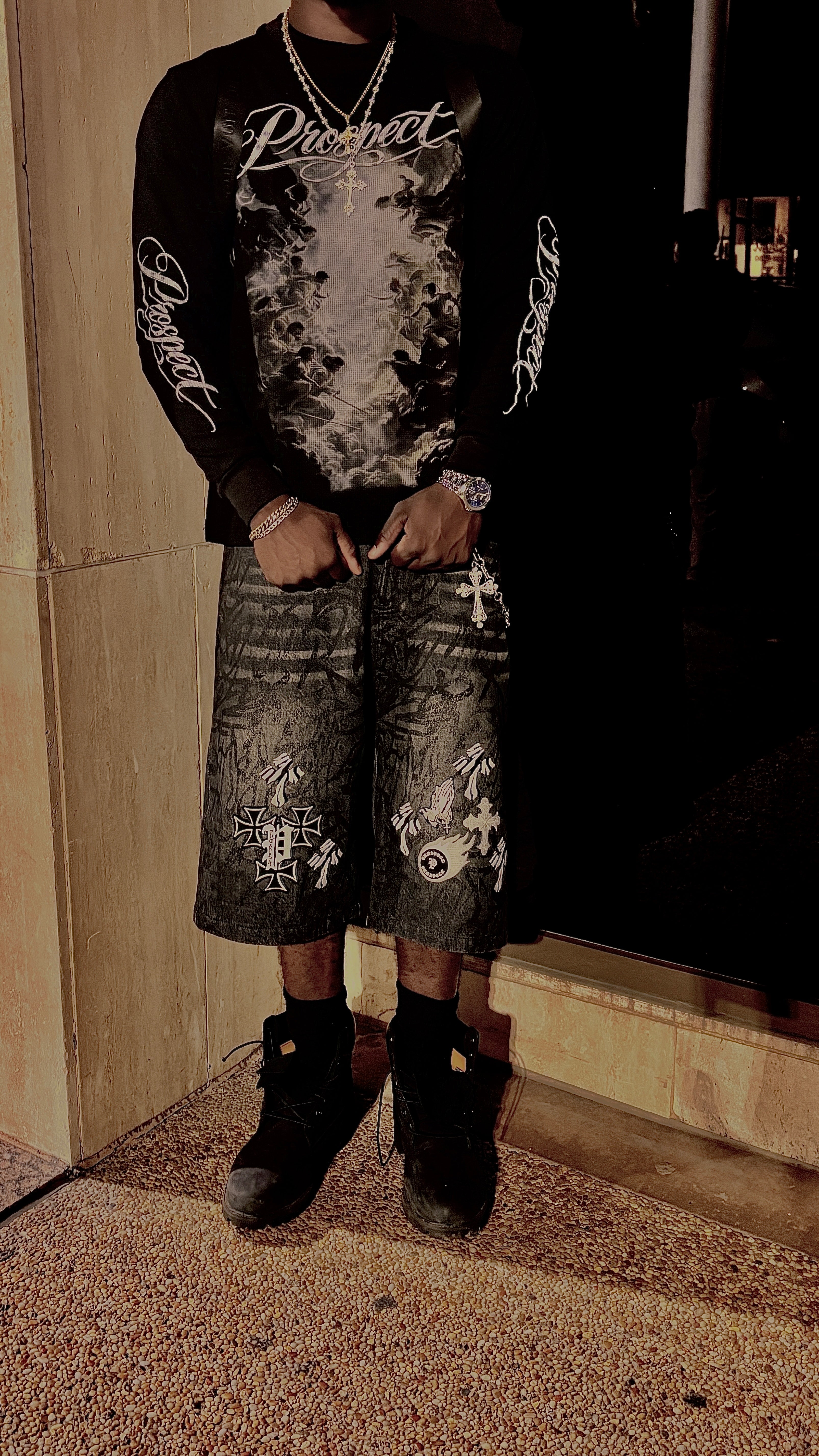 Eternal Vision Jorts — Black